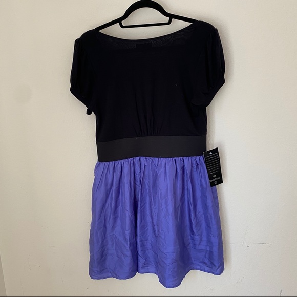 NWT Bebe Gwenn Dress Purple and Black - Picture 10 of 10